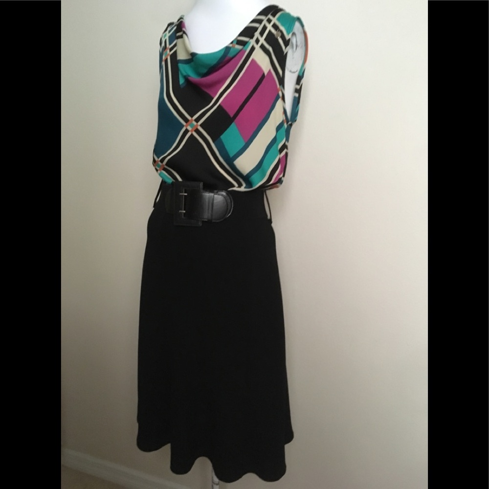 Rinascimento Dress With Belt Made In Italy Size S - Gem